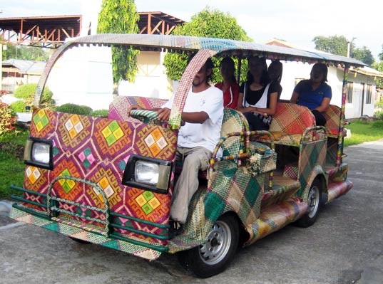 Bamboo Taxis Hit the Streets of the Philipines