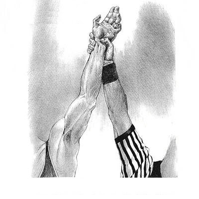 رفع-الحكم-يد-المصارع-الانتصار-الفوز-wrestling-win-referee-hand-raised