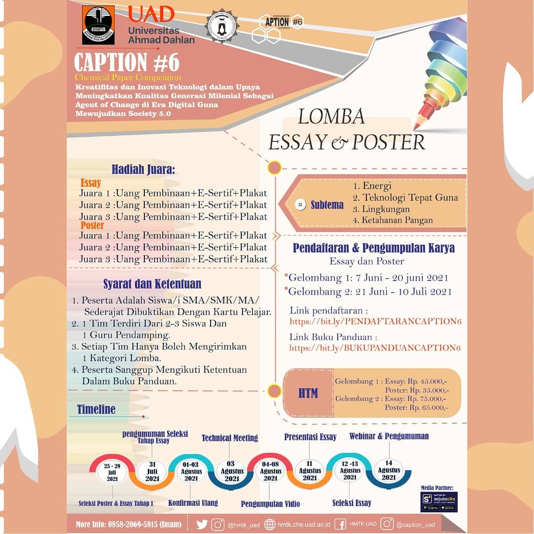 Lomba Esai dan Poster Bersama Universitas Ahmad Dahlan