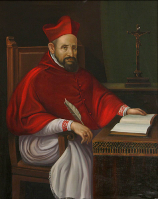 Cardenal Roberto Belarmino. Anónimo, siglo XVII. Escuela Italiana.