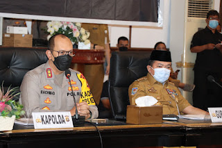Gubernur Jambi Bersama Kapolda Jambi Gelar Rakor Kesiapan Pengamanan Hari Raya Idul Fitri 1444 H