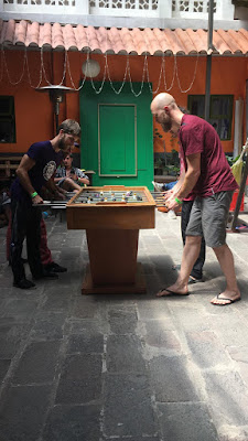 Dragonfly hostel Cusco futbolin