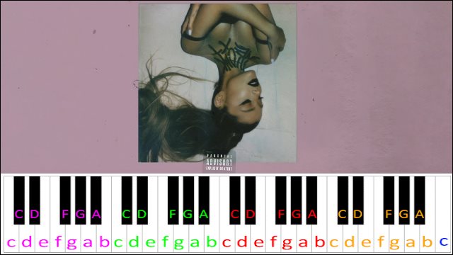 Bloodline by Ariana Grande Piano / Keyboard Easy Letter Notes for Beginners