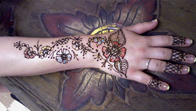 gilded henna tattoo