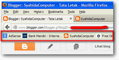 Daftar Bookmarks di Mozilla Firefox