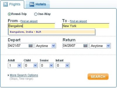 Search Cheapest Airfare and Great Prices on Hotels with Yahoo FareChase