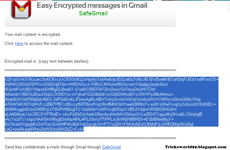 How To Send Encrypted Emails In Gmail With SafeGMail