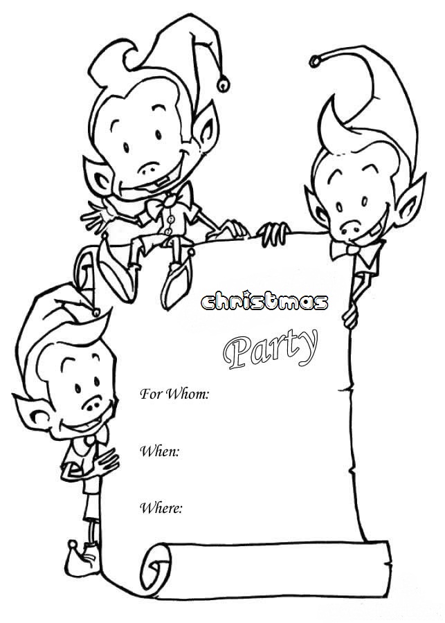 Download Free Invitations Coloring Pages To Kids