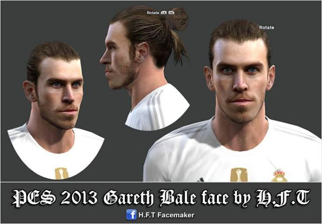 New Hair Gareth Bale PES 2013