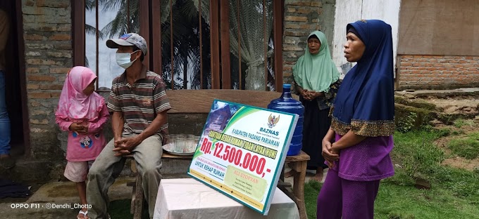 Jum'at Berkah, Ali Syofyan Warga Nagari Seulayat Hari Ini Terima Bantuan RLTH Dari BAZNAS Padang Pariaman