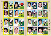 BURGOS C. F. Temporada 1972-73. Colección de cromos CAMPEONATO DE LIGA 1972/73 Ediciones Este. 1. Carlos Manuel GARCÍA CUERVO. 2. MARCOS Pérez Gabarain. 9. José Luis ESCALZA. 10. Enrique ARRAIZ. 3. José Luis CAPÓN. 4. RAÚL López Campos. 11. César Mario JACQUET. 12. Pedro María OLALDE. 5. Francisco Javier EDERRA. 6. Pedro María ARAMBURUZABALA. 13. Rufino REQUEJO. 14. José Ignacio MENDIOLEA. 7. Domingo BENEGAS. 8. Ambrosio ALCORTA. 15. José Luis QUIRÓS. 16. Ángel Sánchez Miralles ANGELÍN.