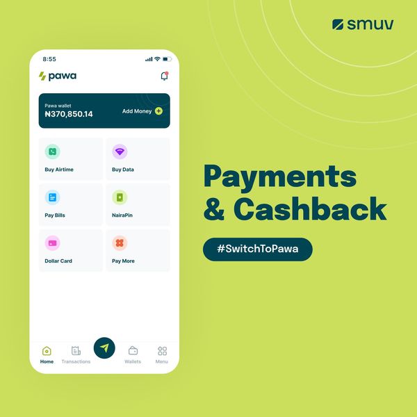 Pawa Payment and Cashback App to Save Money