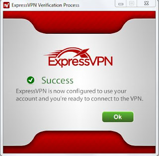 ExpressVPN application screen capture