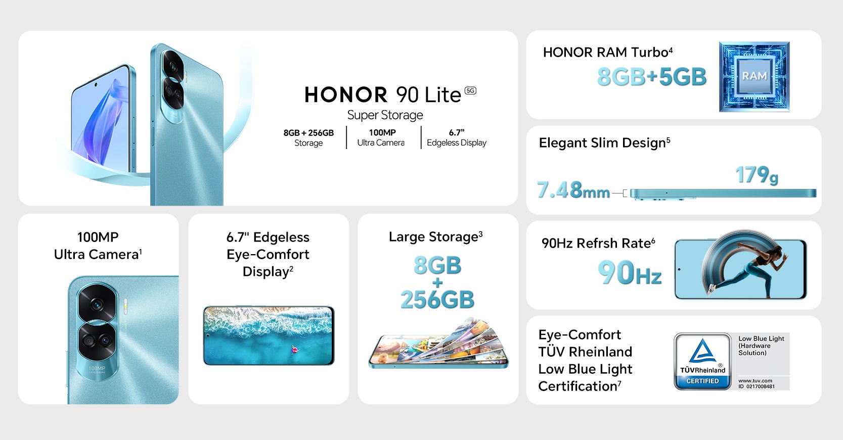 HONOR 90 Lite 5G 256GB