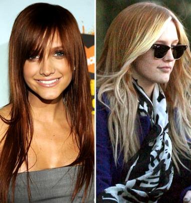 ashlee simpson long hairstyles