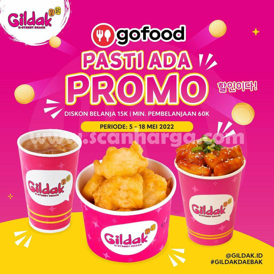 Promo GILDAK Diskon 15K - Pasti Ada Promo GOFOOD