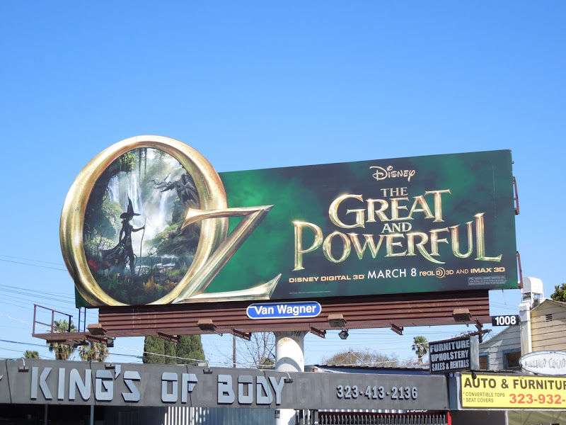 Disney Oz Great Powerful movie billboard