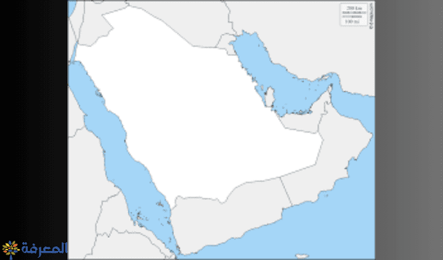 خريطة السعودية صماء