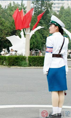 朝鮮女交警 朝鮮平壤女交警