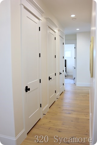 hallway of closets