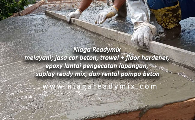 Harga jasa cor beton manual