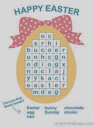 Easy Easter Word Searches For Kids 6