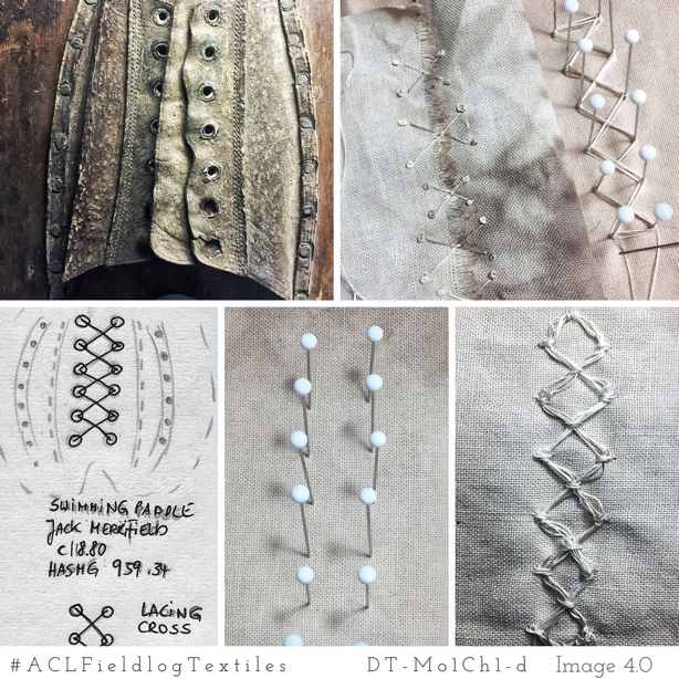 Distant Stitch - Line Drawings Crosses - Lace Cross Over Antigue Swimming Flippers Paddel ACLFieldlog Embroidery Certificate Module 1 - Textile Design Studies  #ACLFieldlogTextiles