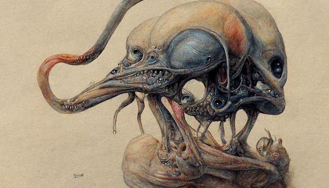 Scientific Drawings of Strange Alien Animals