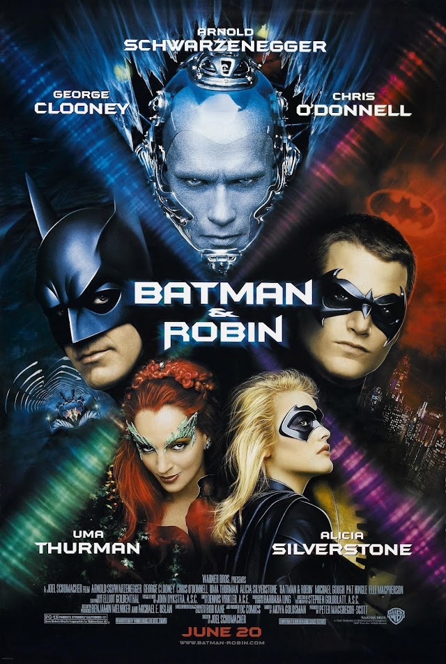 Batman și Robin (Film acțiune 1997) Batman & Robin cu George Clooney si Arnold Schwarzenegger