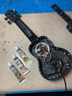 Illuminated Mixed Media Ukulele by Jason Duigou with Duigou Design