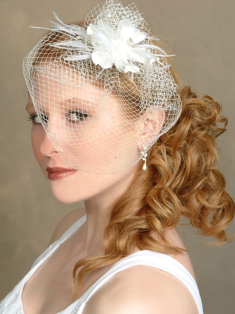 Then try wearing a birdcage veil which is so popular right now to add a 