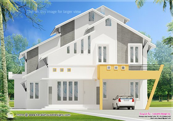 Sloping roof house Sloping roof house
