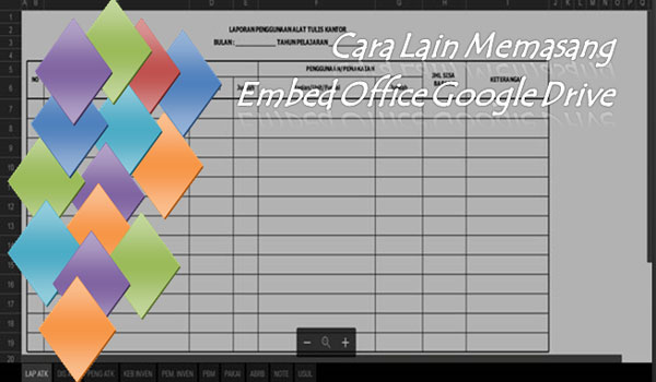 Cara Lain Memasang Embed Office Google Drive Dengan Jquery