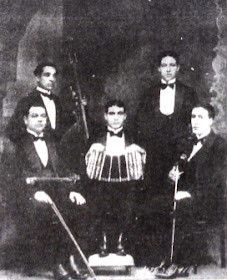 Orchestra Francsico Canaro, 1916, with bassist Leopoldo Thompson