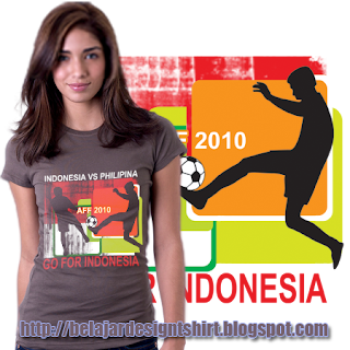 belajar design t-shirt | Go for Indonesia t-shirt