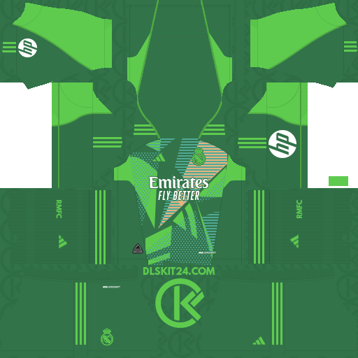 Real Madrid CF DLS Kits 2024-2025 Released Adidas - DLS Kits 2025 (Goalkeeper Home)