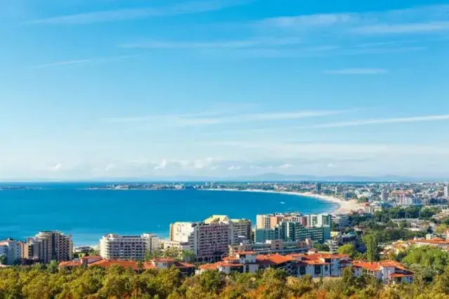 A Sky View of Sunny Beach Bulgaria