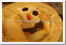 Snowmen Dessert for Kids