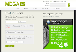 Cách upload file Flash (.swf) lên host  và chèn file Flash cho Blog