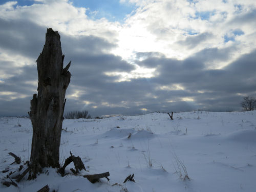 snowy hill