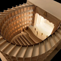 A wooden model of how the theatre might have looked