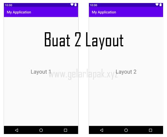 Create 2 Layout Android Studio