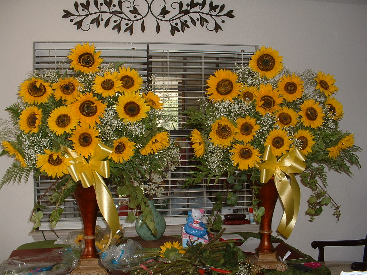 These sunflowers are huge!