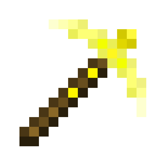 Renewed Pickaxes Texture Pack: Golden Pickaxe