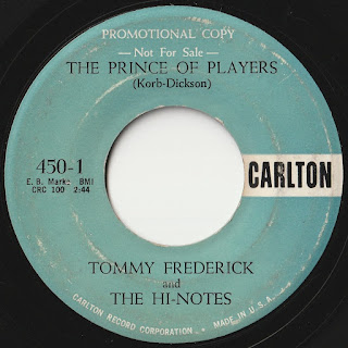 Tommy Frederick And The Hi-Notes - The Prince Of Players