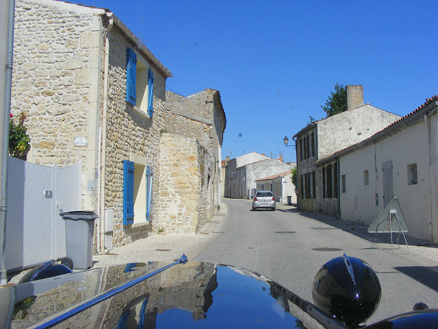 Driving through a village in Charente-Maritime, France. Photo by Loire Valley Time Travel.