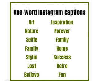 One word instagram captions, One Word Captions for Instagram, one word captions, instagram one word captions, captions for Instagram one word