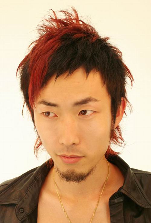 Asian Boys Hairstyle. A casual medium wavy hairstyle