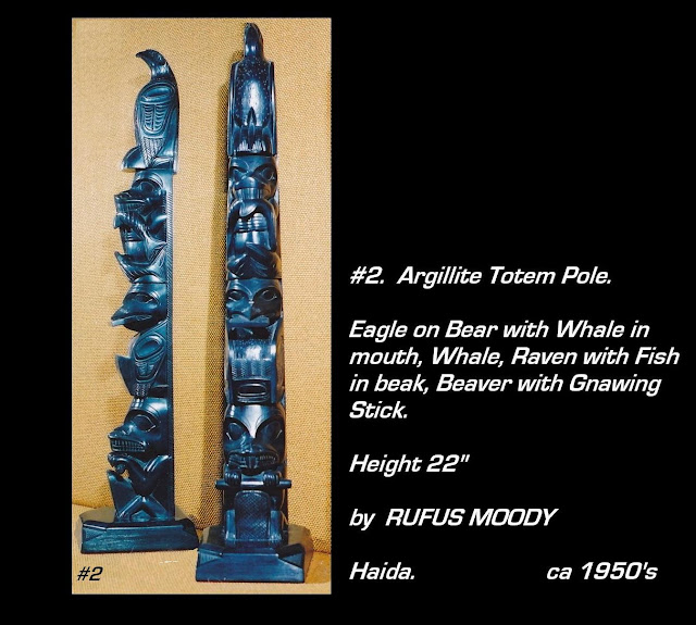 Totem pole Rufus Moody Argillite