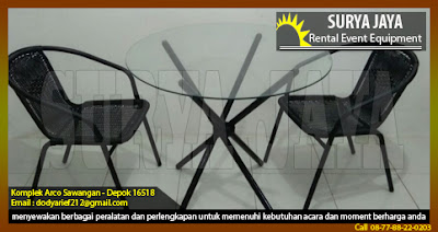 sewa kursi outdoor anyaman